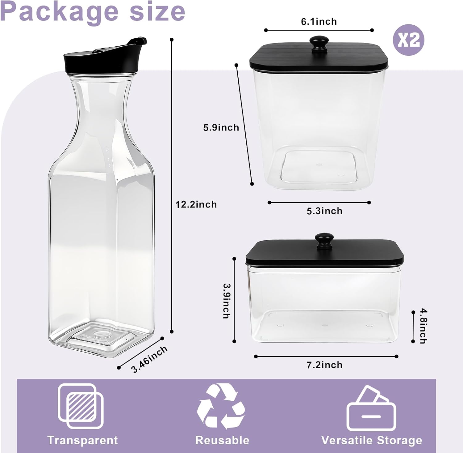 POLRAI Laundry Pod Containers and Dryer Sheet Holder and Laundry Detergent Dispenser Clear Laundry Room Organization and Storage with Wooden Lids Labels and spoon